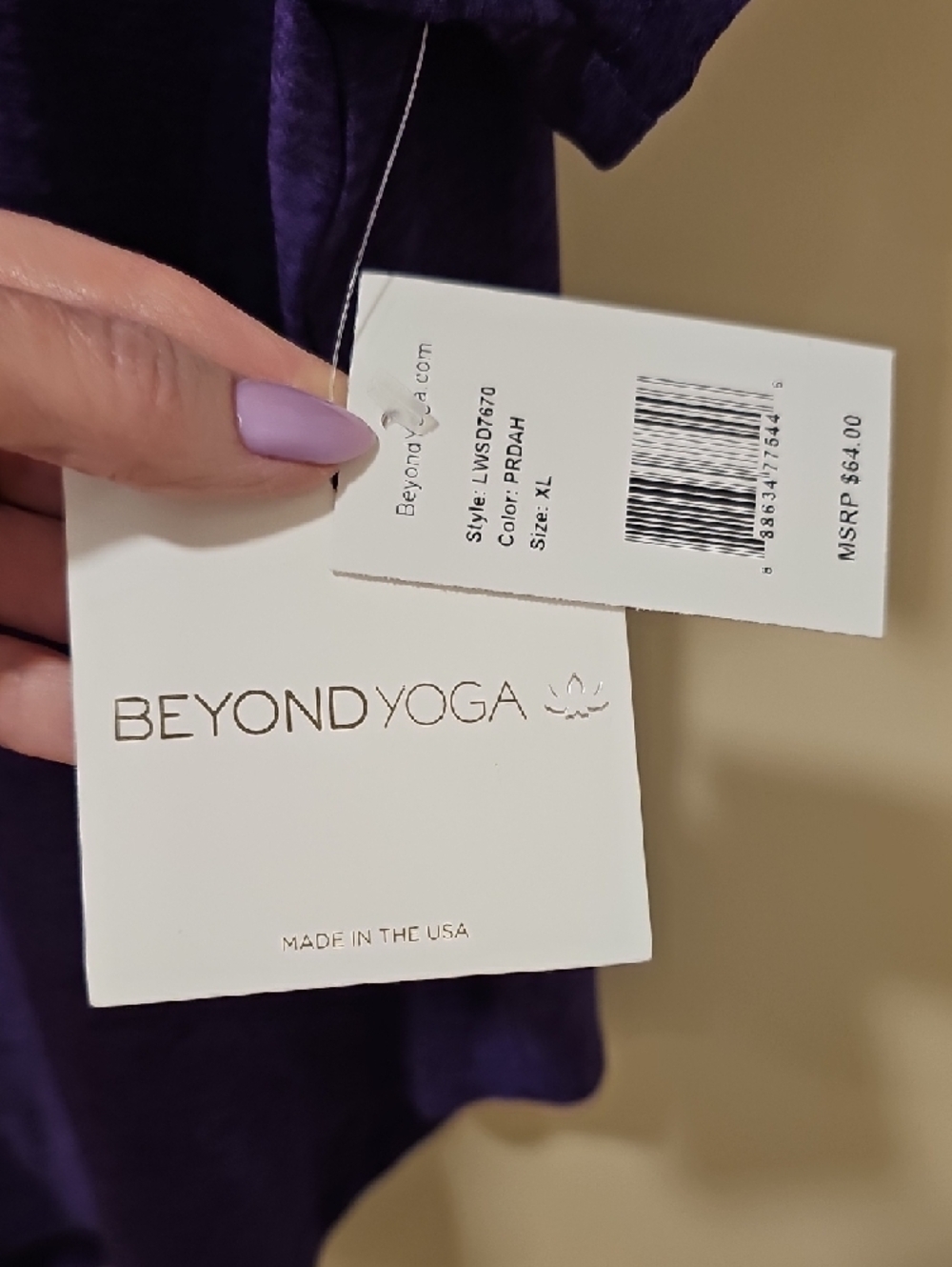 Beyond Yoga Featherweight On The Down Low Tee; NWT; Size XL - Picture 3 of 7